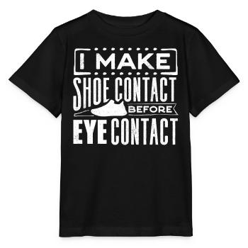 J’établis un contact avec la chaussure avant le contact visuel - T-shirt bio MINI CREATOR Stanley/Stella Enfant - noir - Devant - Mikhail (115cm)