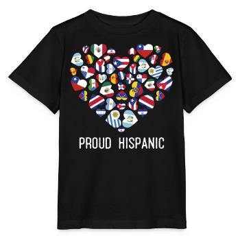 Fier hispanique - T-shirt bio MINI CREATOR Stanley/Stella Enfant - noir - Devant - Mikhail (115cm)