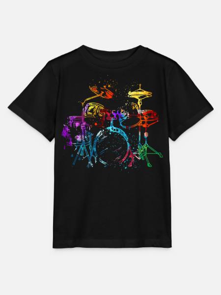 Schlagzeug, Schlagzeuger - Stanley/Stella Kinder T-Shirt MINI CREATOR - Schwarz