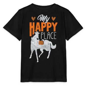 Reiten, Auf Dem Rücken Des Pferdes - Stanley/Stella Kinder T-Shirt MINI CREATOR  - Schwarz - Vorne - Mikhail (115cm)