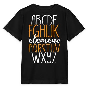 ABCs Hallo Kindergarten Zurück In Die Schule - Stanley/Stella Kinder T-Shirt MINI CREATOR  - Schwarz - Vorne - Mikhail (115cm)