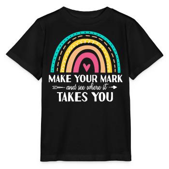 Machen Sie Sich Einen Zeichen Und Sehen Sie - Stanley/Stella Kinder T-Shirt MINI CREATOR  - Schwarz - Vorne - Mikhail (115cm)