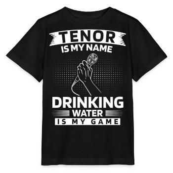Chanteur d’opéra, voix, opéra - T-shirt bio MINI CREATOR Stanley/Stella Enfant - noir - Devant - Mikhail (115cm)