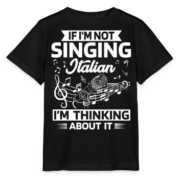 Chanteur d’opéra, voix, opéra - T-shirt bio MINI CREATOR Stanley/Stella Enfant - noir - Devant - Mikhail (115cm)