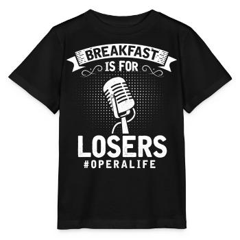 Chanteur d’opéra, voix, opéra - T-shirt bio MINI CREATOR Stanley/Stella Enfant - noir - Devant - Mikhail (115cm)