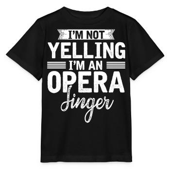 Chanteur d’opéra, voix, opéra - T-shirt bio MINI CREATOR Stanley/Stella Enfant - noir - Devant - Mikhail (115cm)