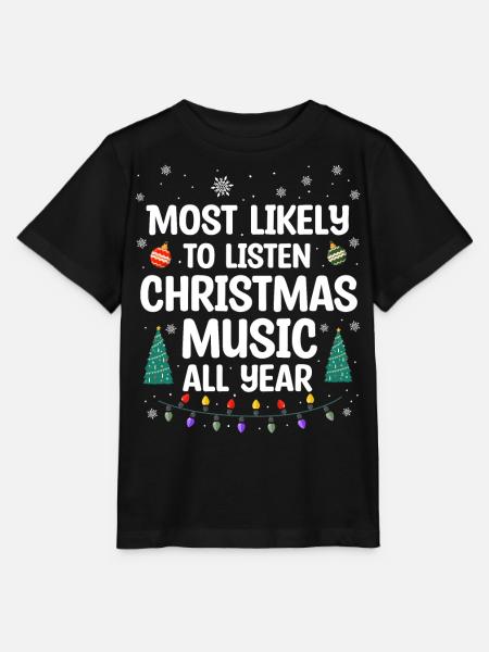 Christmas Quote, Funny Christmas Quote - Stanley/Stella MINI CREATOR Kids’ T-Shirt - black