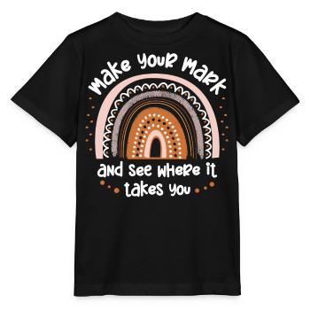 Machen Sie Sich Einen Zeichen Und Sehen Sie - Stanley/Stella Kinder T-Shirt MINI CREATOR  - Schwarz - Vorne - Mikhail (115cm)
