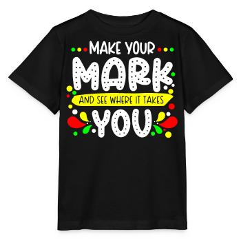 Machen Sie Sich Einen Zeichen Und Sehen Sie - Stanley/Stella Kinder T-Shirt MINI CREATOR  - Schwarz - Vorne - Mikhail (115cm)