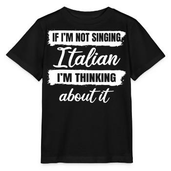 Chanteur d’opéra, voix, opéra - T-shirt bio MINI CREATOR Stanley/Stella Enfant - noir - Devant - Mikhail (115cm)