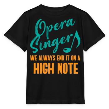 Chanteur d’opéra, voix, opéra - T-shirt bio MINI CREATOR Stanley/Stella Enfant - noir - Devant - Mikhail (115cm)