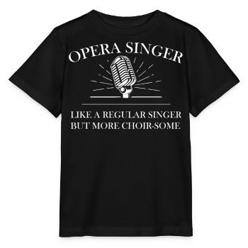 Chanteur d’opéra, voix, opéra - T-shirt bio MINI CREATOR Stanley/Stella Enfant - noir - Devant - Mikhail (115cm)