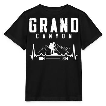 Grand Canyon, Rim An Rim Canyon, - Stanley/Stella MINI CREATOR Kids’ T-Shirt - black - Front - Mikhail (115cm)
