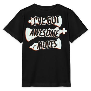 échecs, joueur d’échecs, citation d’échecs - T-shirt bio MINI CREATOR Stanley/Stella Enfant - noir - Devant - Mikhail (115cm)