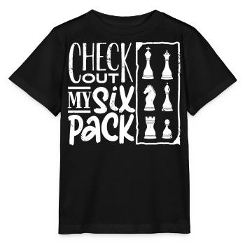 échecs, joueur d’échecs, citation d’échecs - T-shirt bio MINI CREATOR Stanley/Stella Enfant - noir - Devant - Mikhail (115cm)