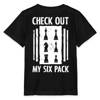 échecs, joueur d’échecs, citation d’échecs - T-shirt bio MINI CREATOR Stanley/Stella Enfant - noir - Devant - Mikhail (115cm)