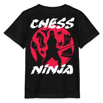 échecs, joueur d’échecs, citation d’échecs - T-shirt bio MINI CREATOR Stanley/Stella Enfant - noir - Devant - Mikhail (115cm)