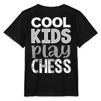 échecs, joueur d’échecs, citation d’échecs - T-shirt bio MINI CREATOR Stanley/Stella Enfant - noir - Devant - Mikhail (115cm)