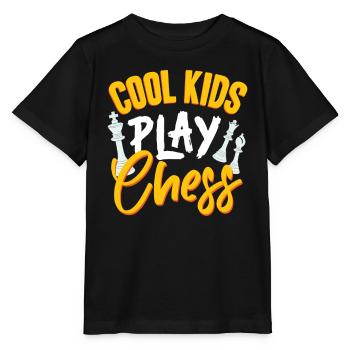 échecs, joueur d’échecs, citation d’échecs - T-shirt bio MINI CREATOR Stanley/Stella Enfant - noir - Devant - Mikhail (115cm)