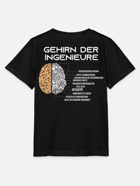 Gehirn eines Ingenieurs, Ingenieure - Stanley/Stella Kinder T-Shirt MINI CREATOR - Schwarz