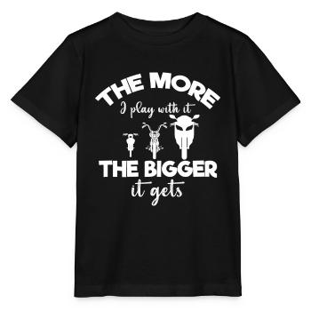 Motorcycle lovers, motorcycles, motorcycles - Stanley/Stella MINI CREATOR Kids’ T-Shirt - black - Front - Mikhail (115cm)