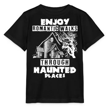 Ghost Hunter, compteur EMF, caméra thermique - T-shirt bio MINI CREATOR Stanley/Stella Enfant - noir - Devant - Mikhail (115cm)
