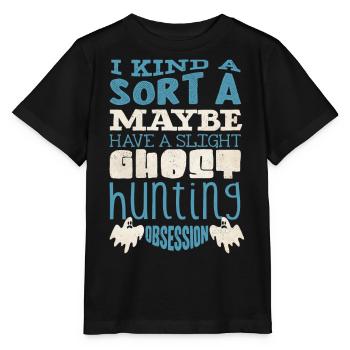 Ghost Hunter, compteur EMF, caméra thermique - T-shirt bio MINI CREATOR Stanley/Stella Enfant - noir - Devant - Mikhail (115cm)