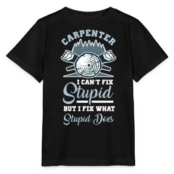 Charpentiers, menuisiers, menuisiers - T-shirt bio MINI CREATOR Stanley/Stella Enfant - noir - Devant - Mikhail (115cm)