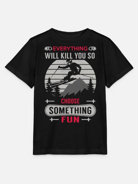 Snowboarder, Snowboarden - Stanley/Stella Kinder T-Shirt MINI CREATOR - Schwarz