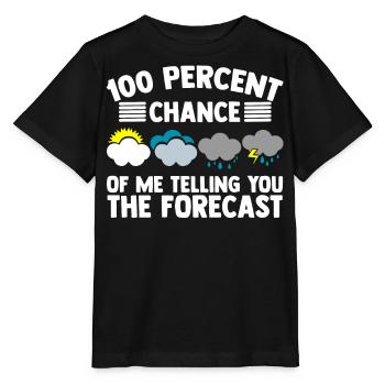 Meteorologist, meteorologist, weather forecast - Stanley/Stella MINI CREATOR Kids’ T-Shirt - black - Front - Mikhail (115cm)