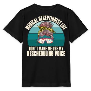 Réceptionniste médicale - T-shirt bio MINI CREATOR Stanley/Stella Enfant - noir - Devant - Mikhail (115cm)