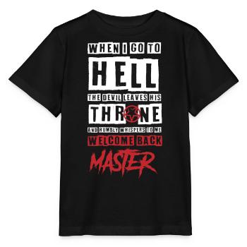 Enfer et maître, drôle - T-shirt bio MINI CREATOR Stanley/Stella Enfant - noir - Devant - Mikhail (115cm)