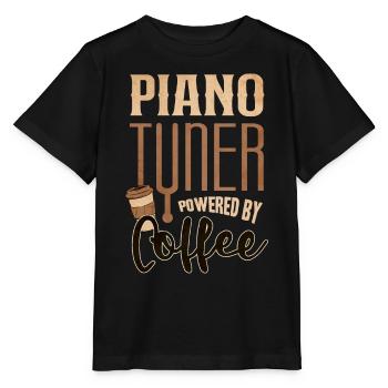 Pianiste, professeur de piano, pianiste, - T-shirt bio MINI CREATOR Stanley/Stella Enfant - noir - Devant - Mikhail (115cm)