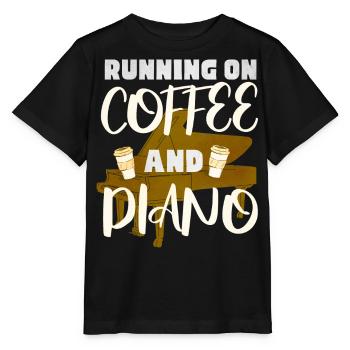 Pianiste, professeur de piano, pianiste, - T-shirt bio MINI CREATOR Stanley/Stella Enfant - noir - Devant - Mikhail (115cm)