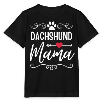 Dackel Mama - Stanley/Stella Kinder T-Shirt MINI CREATOR  - Schwarz - Vorne - Mikhail (115cm)