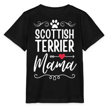 Scottish Terrier Mama - Stanley/Stella MINI CREATOR Kids’ T-Shirt - black - Front - Mikhail (115cm)