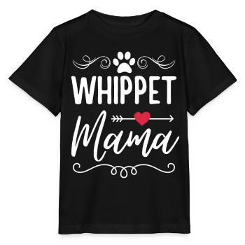 Whippet Mama - Stanley/Stella Kinder T-Shirt MINI CREATOR  - Schwarz - Vorne - Mikhail (115cm)