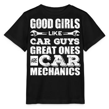 Mécanicien automobile, mécanicien, mécanicien automobile - T-shirt bio MINI CREATOR Stanley/Stella Enfant - noir - Devant - Mikhail (115cm)