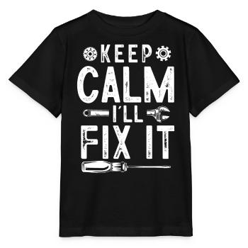 Mécanicien automobile, mécanicien, mécanicien automobile - T-shirt bio MINI CREATOR Stanley/Stella Enfant - noir - Devant - Mikhail (115cm)