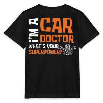 Mécanicien automobile, mécanicien, mécanicien automobile - T-shirt bio MINI CREATOR Stanley/Stella Enfant - noir - Devant - Mikhail (115cm)
