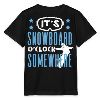 Snowboarders, Vacances snowboard, Matériel de snowboard - T-shirt bio MINI CREATOR Stanley/Stella Enfant - noir - Devant - Mikhail (115cm)