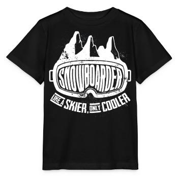 Snowboarders, Vacances snowboard, Matériel de snowboard - T-shirt bio MINI CREATOR Stanley/Stella Enfant - noir - Devant - Mikhail (115cm)