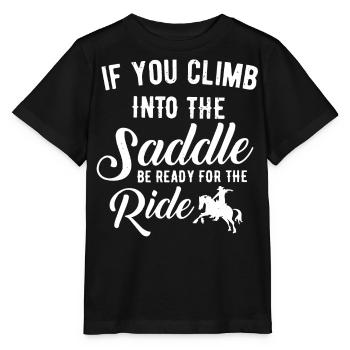 Rodeo, Verzierungen, Country, Cowboys - Stanley/Stella Kinder T-Shirt MINI CREATOR  - Schwarz - Vorne - Mikhail (115cm)