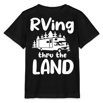 Motorhome Camping - Stanley/Stella MINI CREATOR Kids’ T-Shirt - black - Front - Mikhail (115cm)