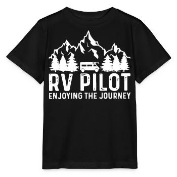 Motorhome Camping - Stanley/Stella MINI CREATOR Kids’ T-Shirt - black - Front - Mikhail (115cm)