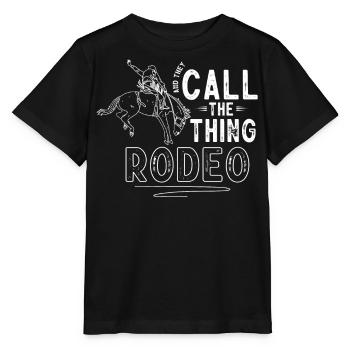 Rodeo, Western Riding - Stanley/Stella MINI CREATOR Kids’ T-Shirt - black - Front - Mikhail (115cm)