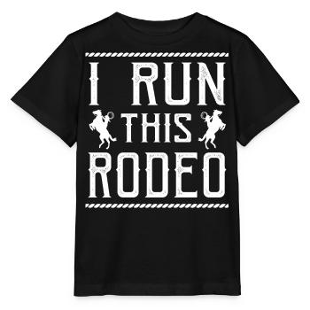 Rodeo, Western Riding - Stanley/Stella MINI CREATOR Kids’ T-Shirt - black - Front - Mikhail (115cm)
