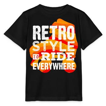 Skaten, Rollschuhlaufen - Stanley/Stella Kinder T-Shirt MINI CREATOR  - Schwarz - Vorne - Mikhail (115cm)