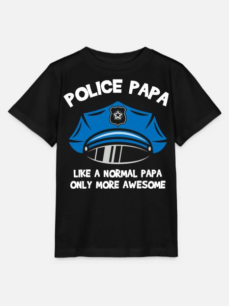 Polizeibeamter Uniformkostüm - Stanley/Stella Kinder T-Shirt MINI CREATOR  - Schwarz