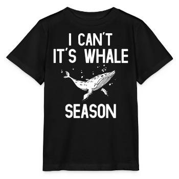 Whales, whales, whale watching, whale watching - Stanley/Stella MINI CREATOR Kids’ T-Shirt - black - Front - Mikhail (115cm)